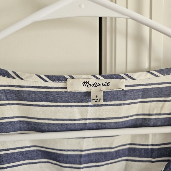 Madewell Peasant Top in Shea Stripe - Picture 6 of 7